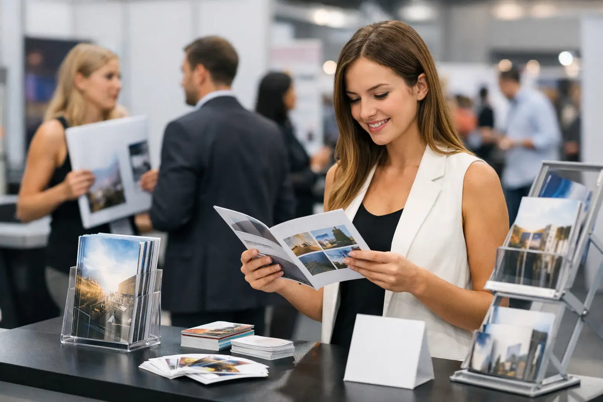Best Trade Show Print Materials for Busy Stands