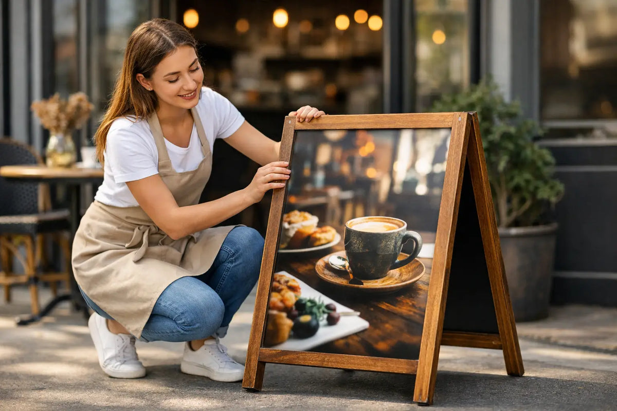 A-board Printing for Cafés That Gets Noticed