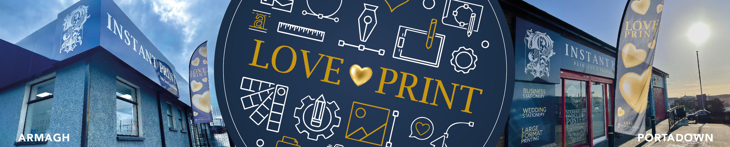 Armagh & Portadown Love Print