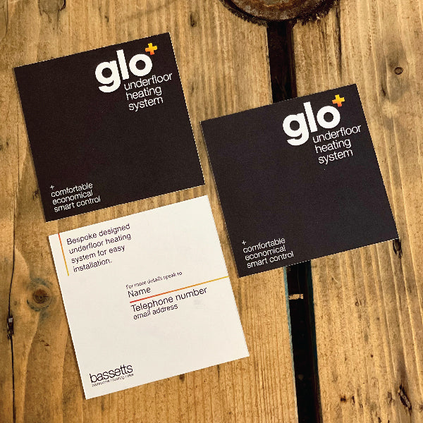 Square Business Cards, with a Matt Lamination Finish for Glo+
