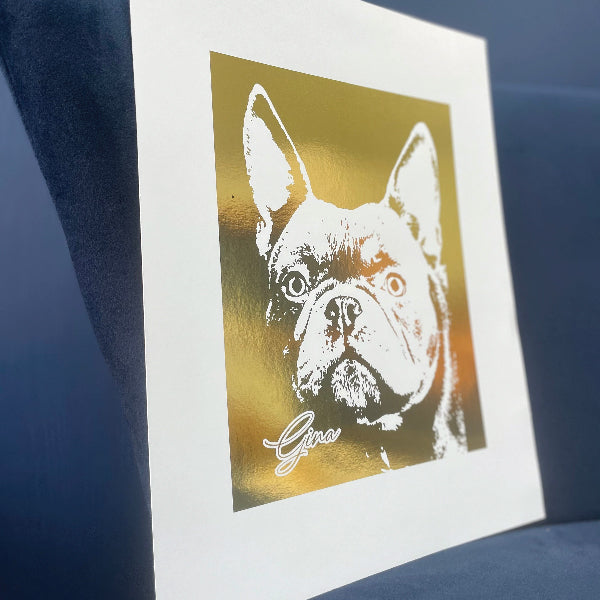 Foiling Photographs for Dog Gina