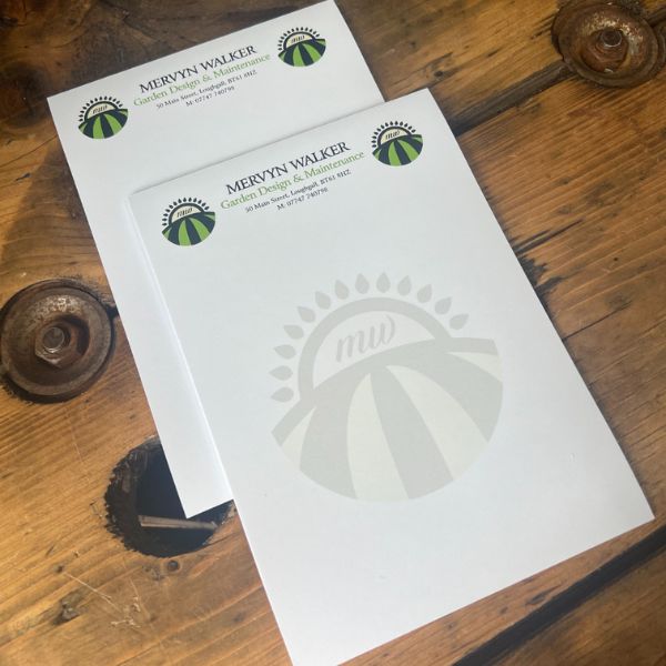 Instant Print Notepad with Logo Print on the Front