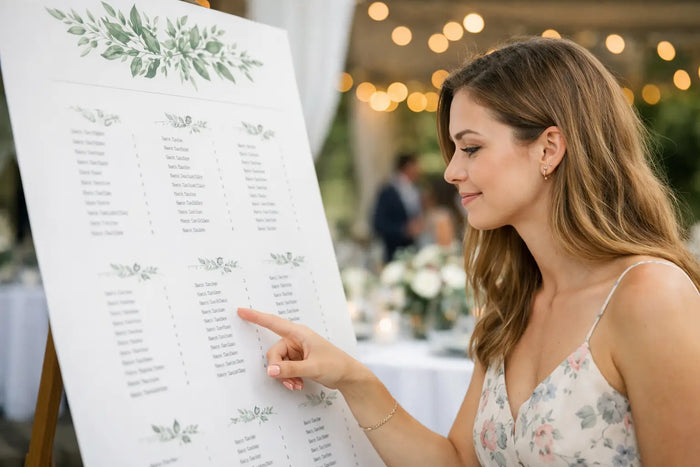 Wedding Seating Plan Printing Guests Can Read