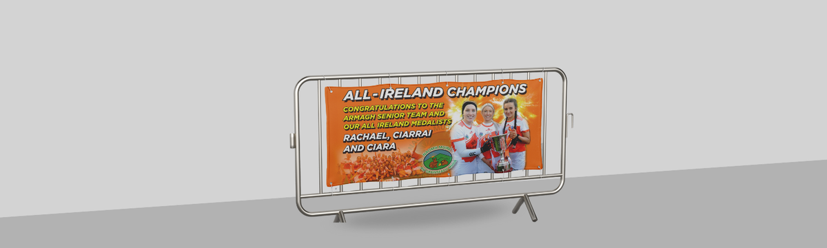 4x2 PVC Banner All-Ireland Chmapions