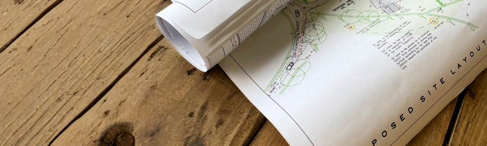Plan Printing. Site Layout for House Plans