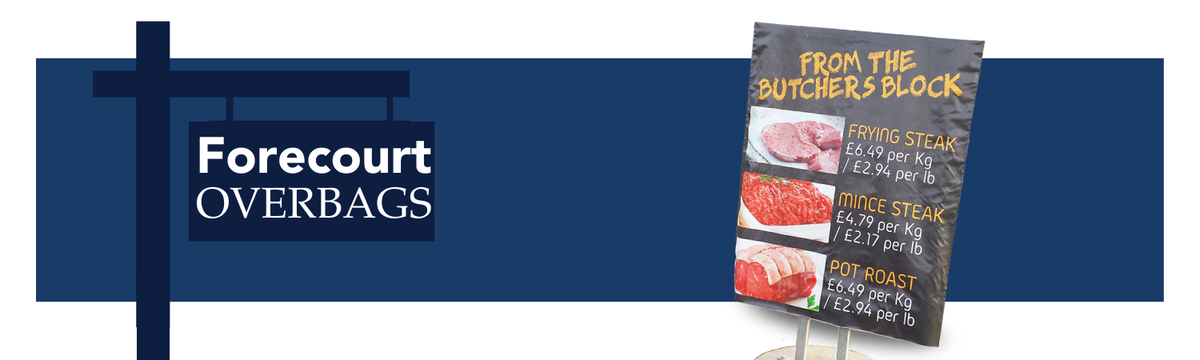 For Sale Sign with Forcourt Overbags