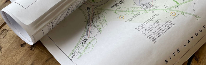Plan Printing. Site Layout for House Plans