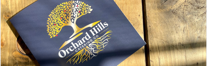 Navy and Gold Square Booklet