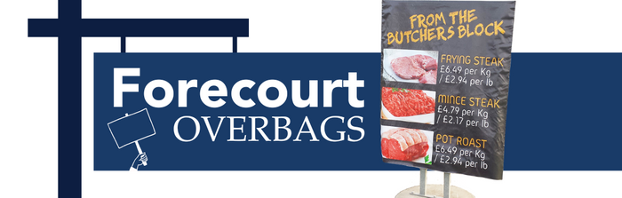 For Sale Sign with Forcourt Overbags