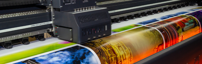 Large Format Poster Being Printed