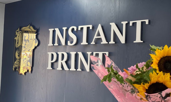 Instant Print Signage in Shop Front