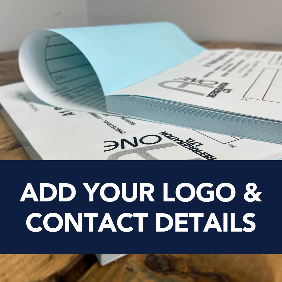 Duplicate NCR Pad - Add your logo & Contact Details