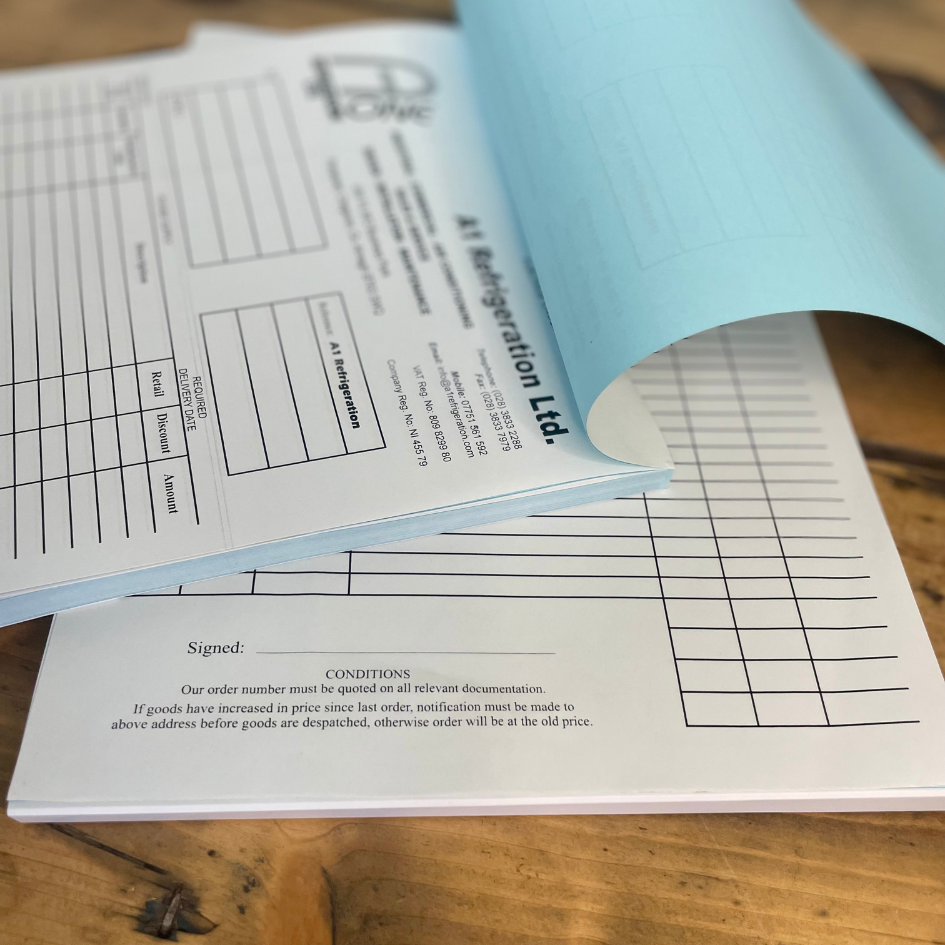 Close of Duplicate A5 NCR Pad
