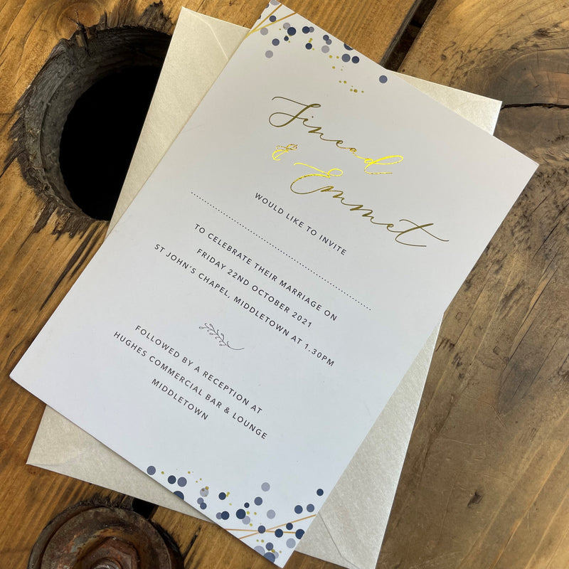 Foiling Wedding Invitations