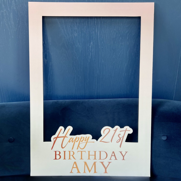 Happy 21st Birthday Amy Selfie Frame