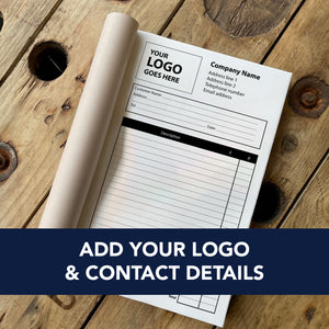 Invoice Book with Option for Custom Logo 