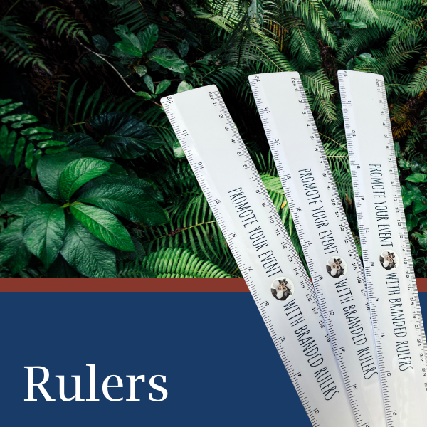 Trade Show Rulers on jungle background