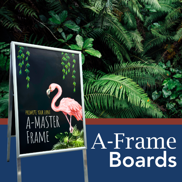 Trade Show A-Frame Boards | 100% Personalised