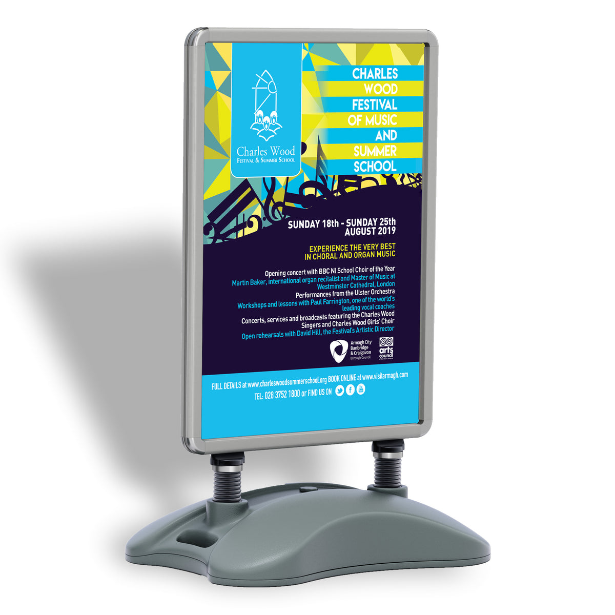 Water Base Sign Frame Water Base Pavement Sign A1 | Outdoor advertising