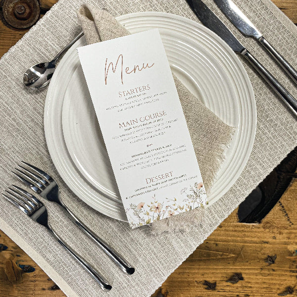 Wedding Menu