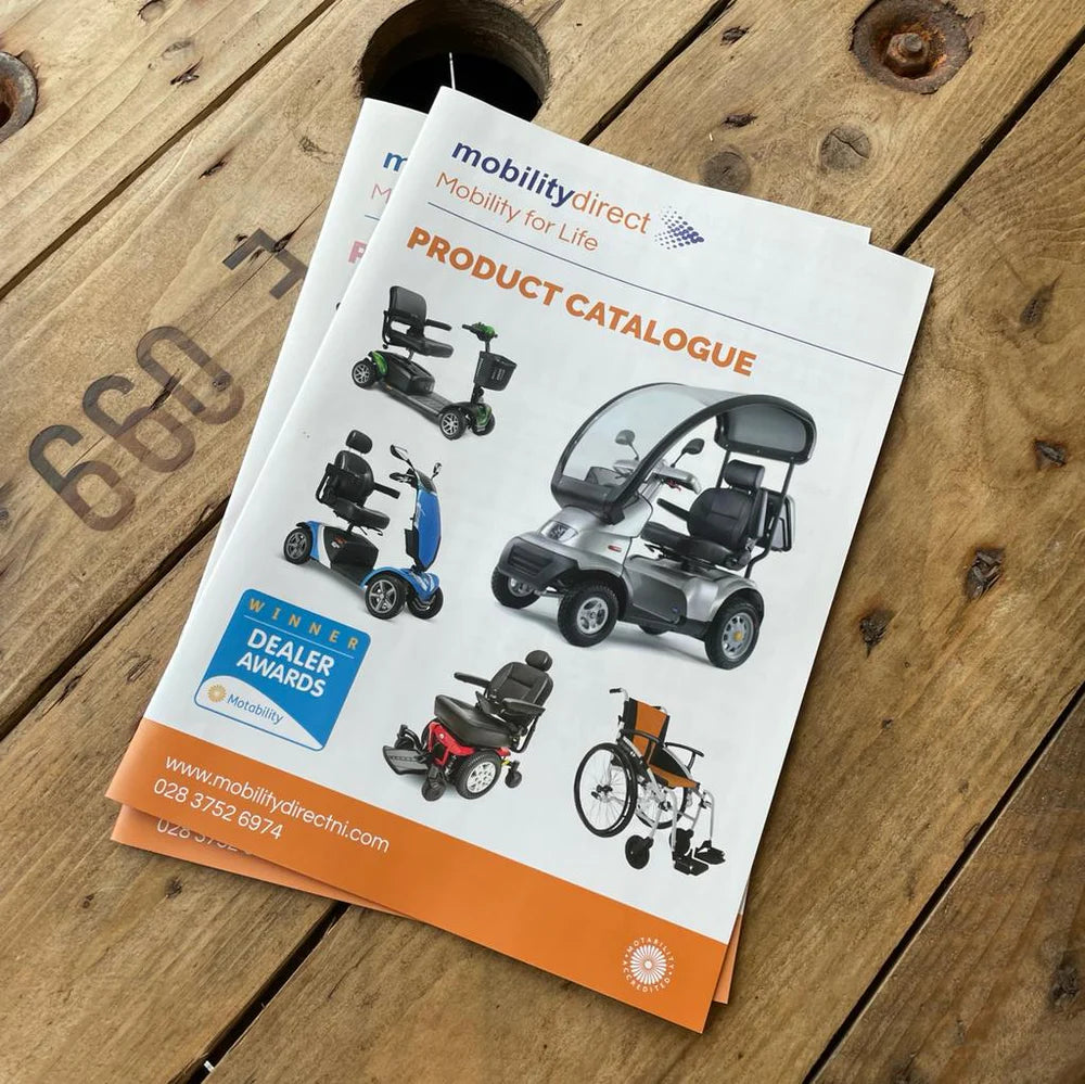 Product Catalogue for MobilityDirect, printed on 150g premium card