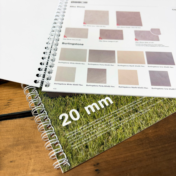 Wire Bound Booklets on wooden table